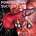 REDDragon - 7 Thrusting Vibrating Swing Heating Huge Dildo with Suction Cup 9.25 Inch