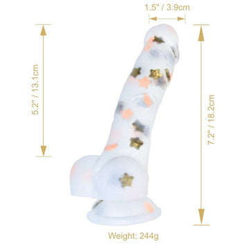 new2025 Jelly Transparent Silicone Dildos realistic Penis with Suction Cup 6ver