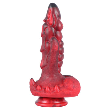 REDDragon - 7 Thrusting Vibrating Swing Heating Huge Dildo with Suction Cup 9.25 Inch