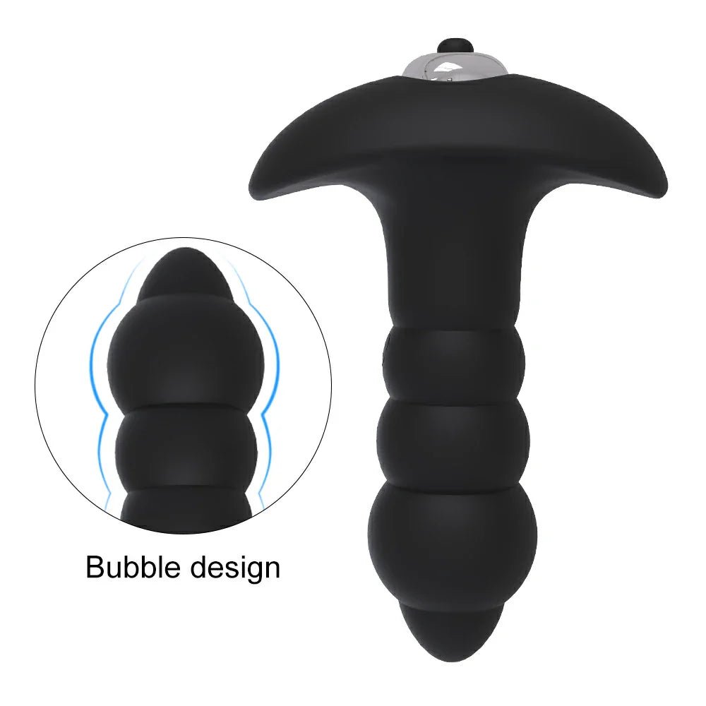 BUBBLE: Soft and Detachable Vibrating Butt Plug for Beginners