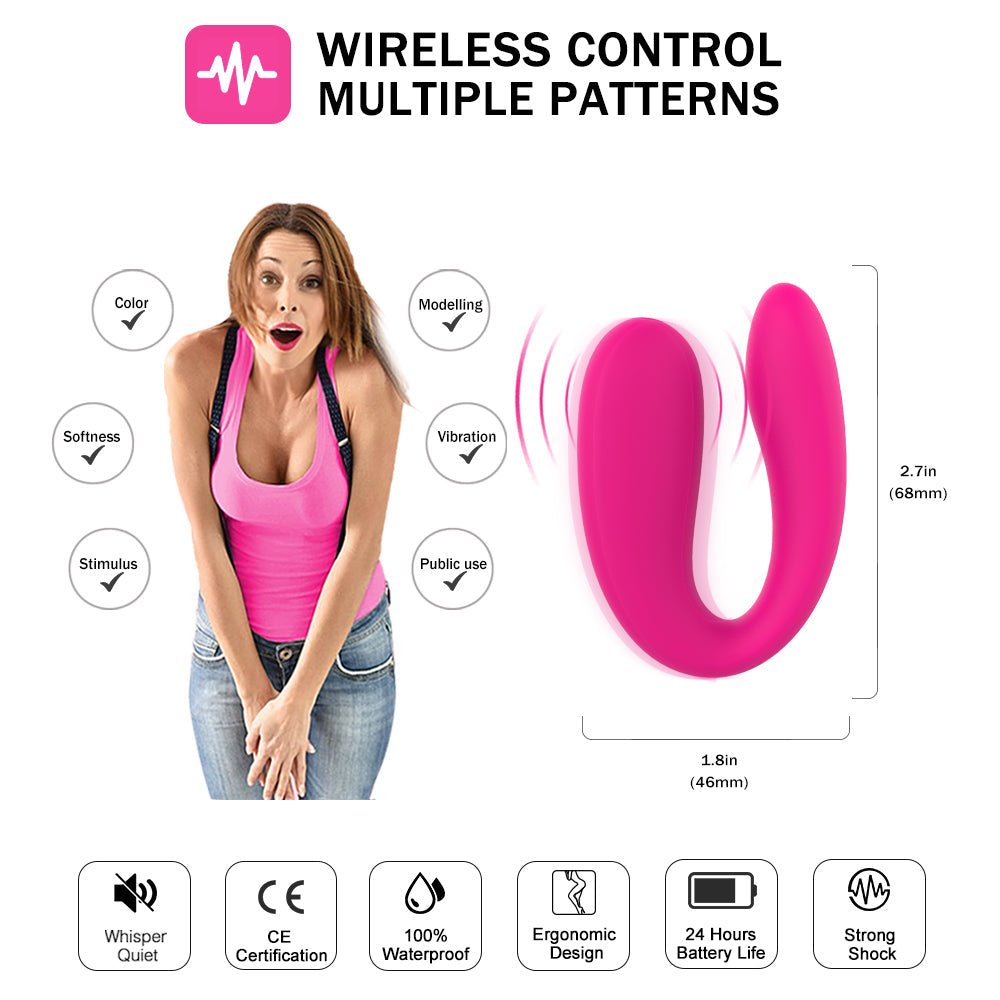 U Shape Bullet Vibrator for Couples Sex Clitoral Stimulation