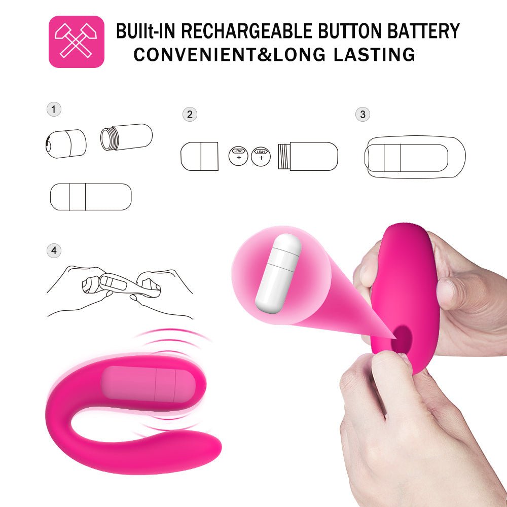 U Shape Bullet Vibrator for Couples Sex Clitoral Stimulation